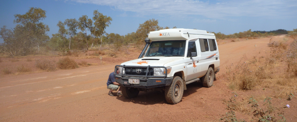 Auf dem Weg zum Wolfe Creek Crater