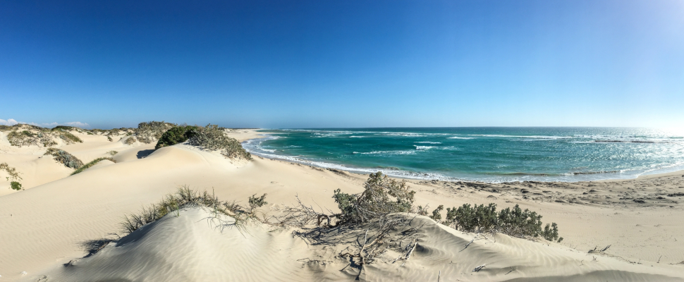 Die Lucky Bay nahe Kalbarri
